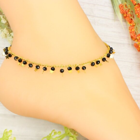 "Handmade Anklet – Elegant & Delicate Jewelry for Women | UNVRC1742 - Picture 3 of 10